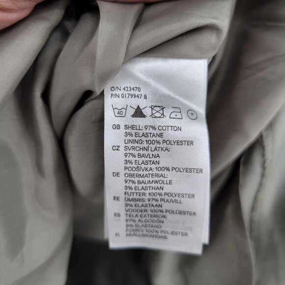 H&M Women Green V Neck Sleeveless Slimfit Casual Pencil Mini Work Dress Size 10 - Picture 4 of 10